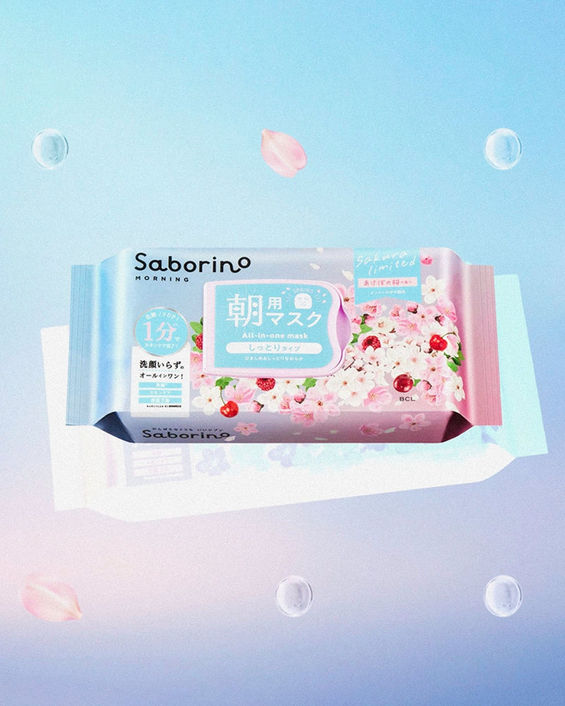BCL Saborino Morning Facial Sheet Mask Sakura Limited Edition