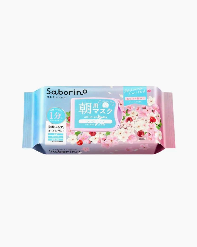 BCL Saborino Morning Facial Sheet Mask Sakura Limited Edition