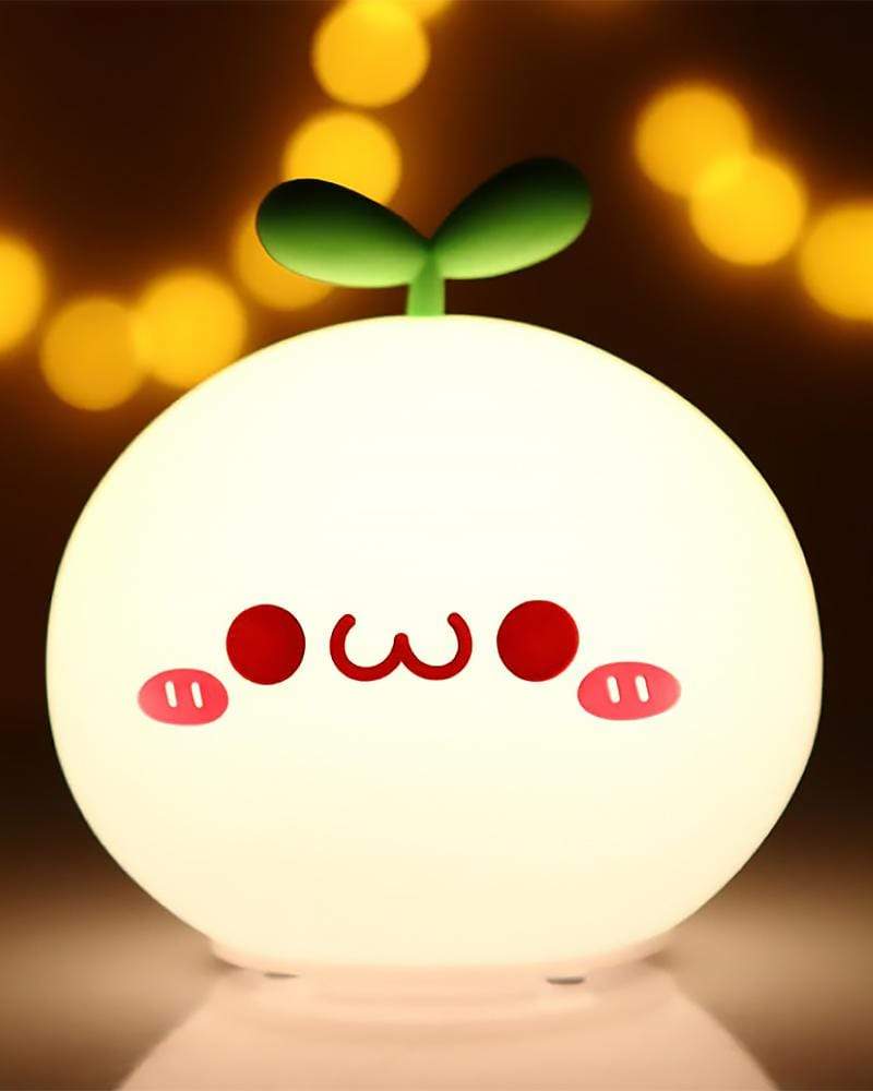 Budding Pop Night Light smile with mouth closed light