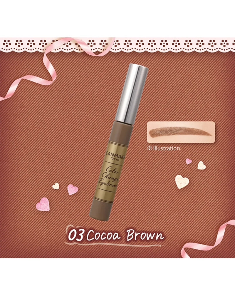 CANMAKE changement de couleur des sourcils