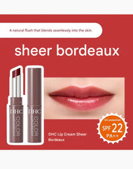 DHC Color Lip Cream #Sheer Bordeaux