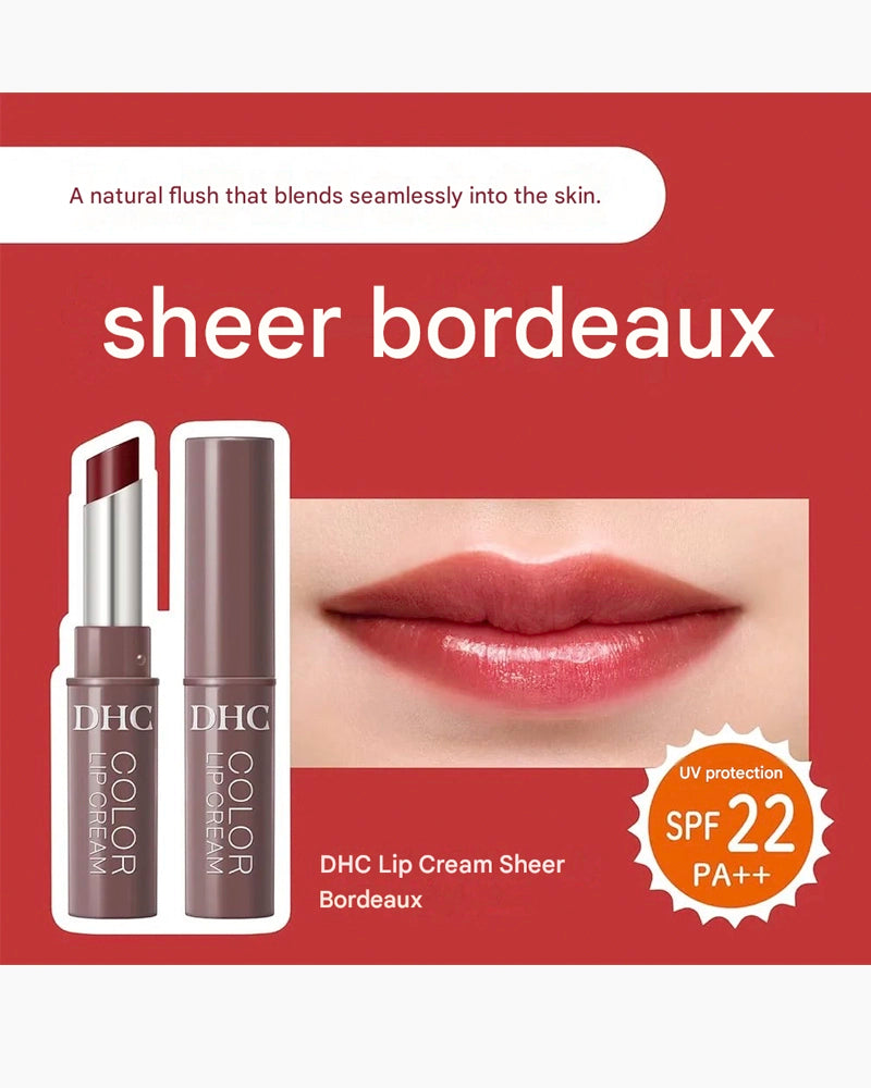 DHC Color Lip Cream #Sheer Bordeaux