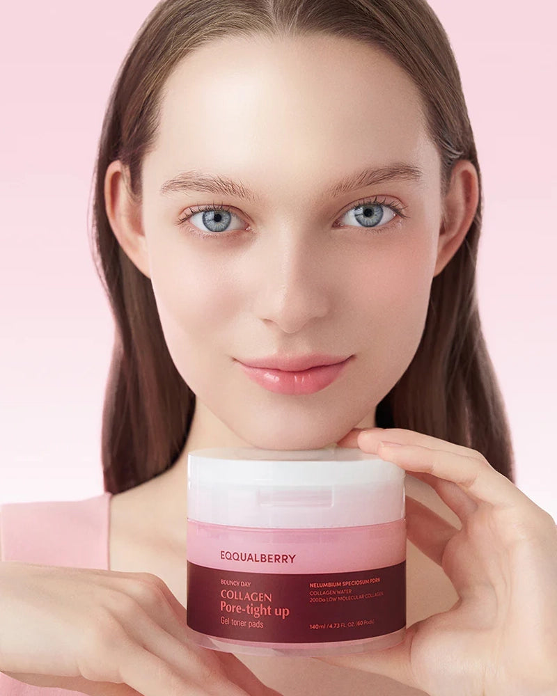 EQQUALBERRY Collagen Pore Tight Up Gel Toner Pads