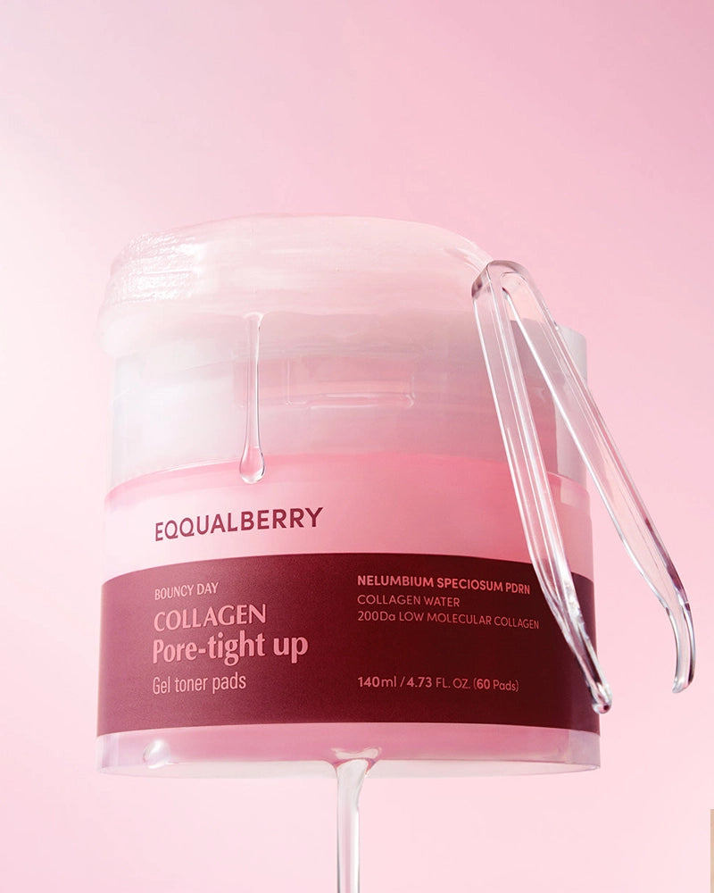EQQUALBERRY Collagen Pore Tight Up Gel Toner Pads
