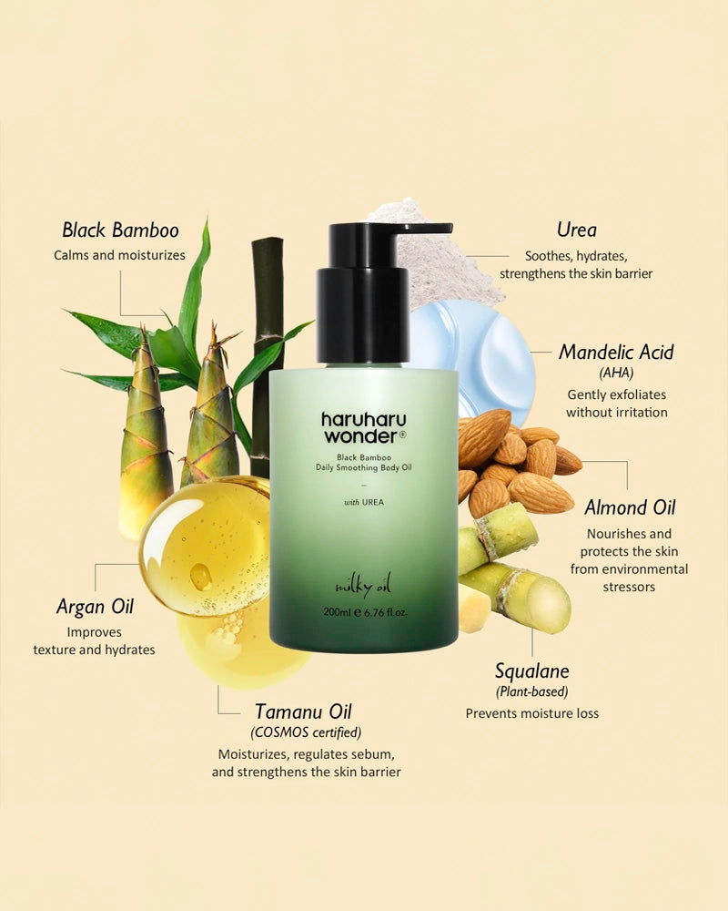 haruharu wonder Black Bamboo Daily Smoothing Body Oil