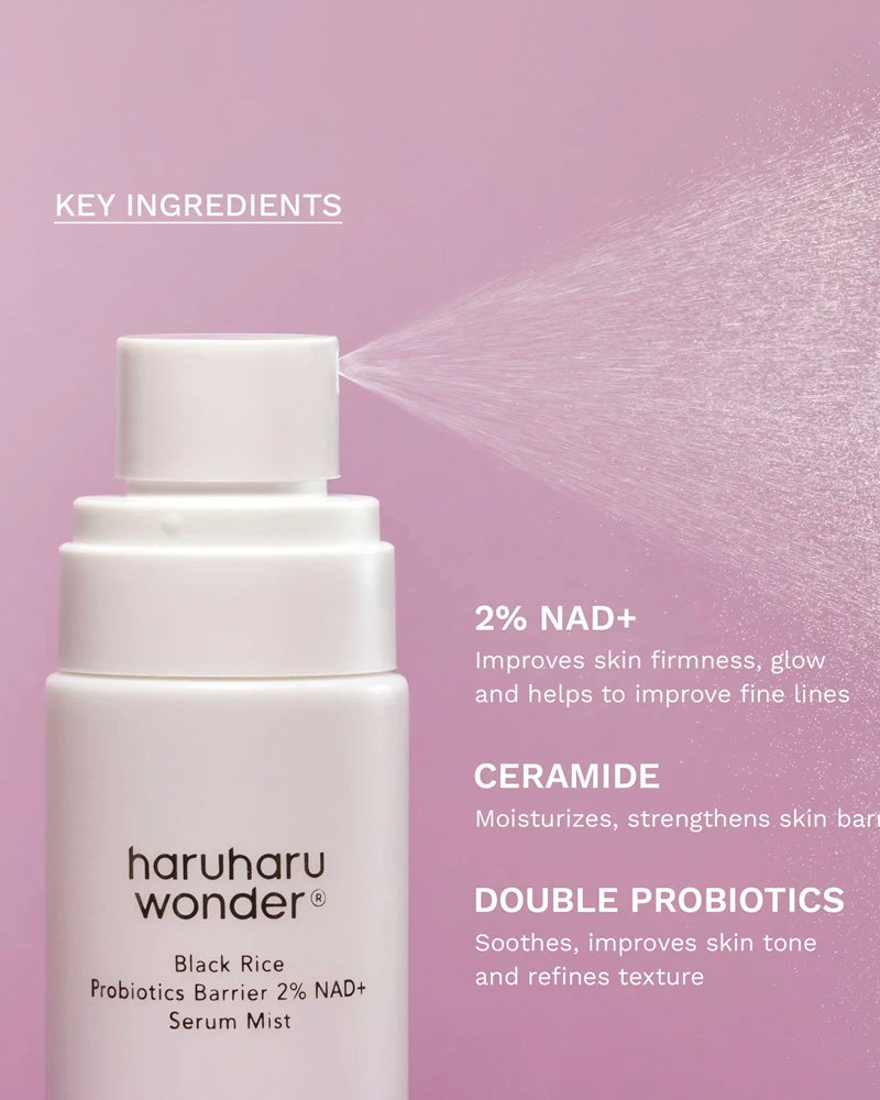 haruharu wonder Black Rice Probiotics Barrier 2% NAD+ Serum Mist