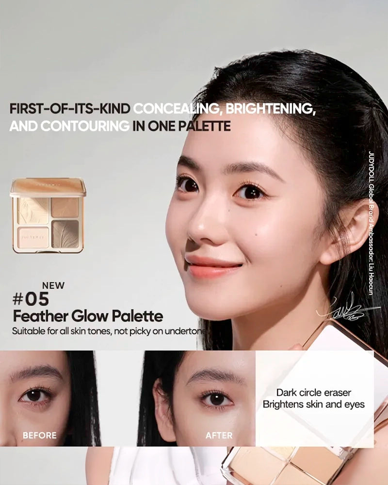 JUDYDOLL 2-In-1 Highlighter & Contour Palette