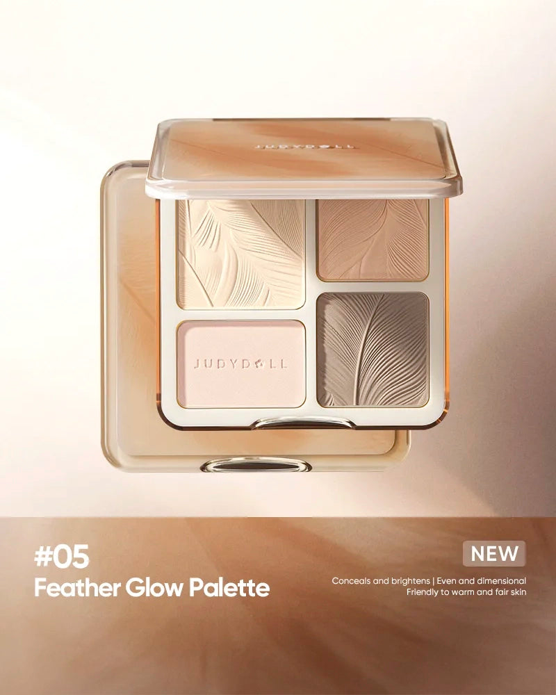 JUDYDOLL 2-In-1 Highlighter & Contour Palette