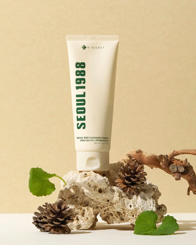 K-SECRET SEOUL 1988 Cleansing Foam Pine Cica 1% + Probiotics