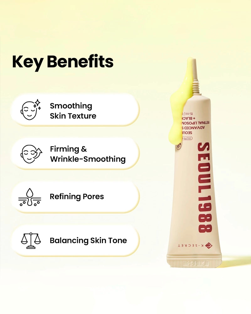 K-SECRET SEOUL 1988 Advanced Shot: Retinal Liposome 12% + Black Rice
