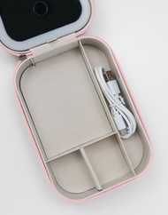 Miroir de maquillage LED pliable