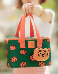 Porte-clés poupée tête de tigre MUZIKTIGER© (orange)