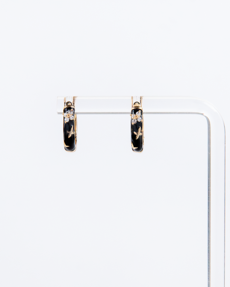 Boucles d'oreilles en or minuit NYU NYU