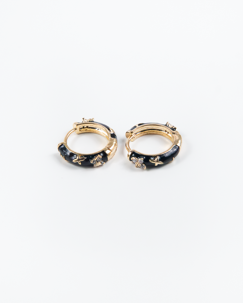 Boucles d'oreilles en or minuit NYU NYU