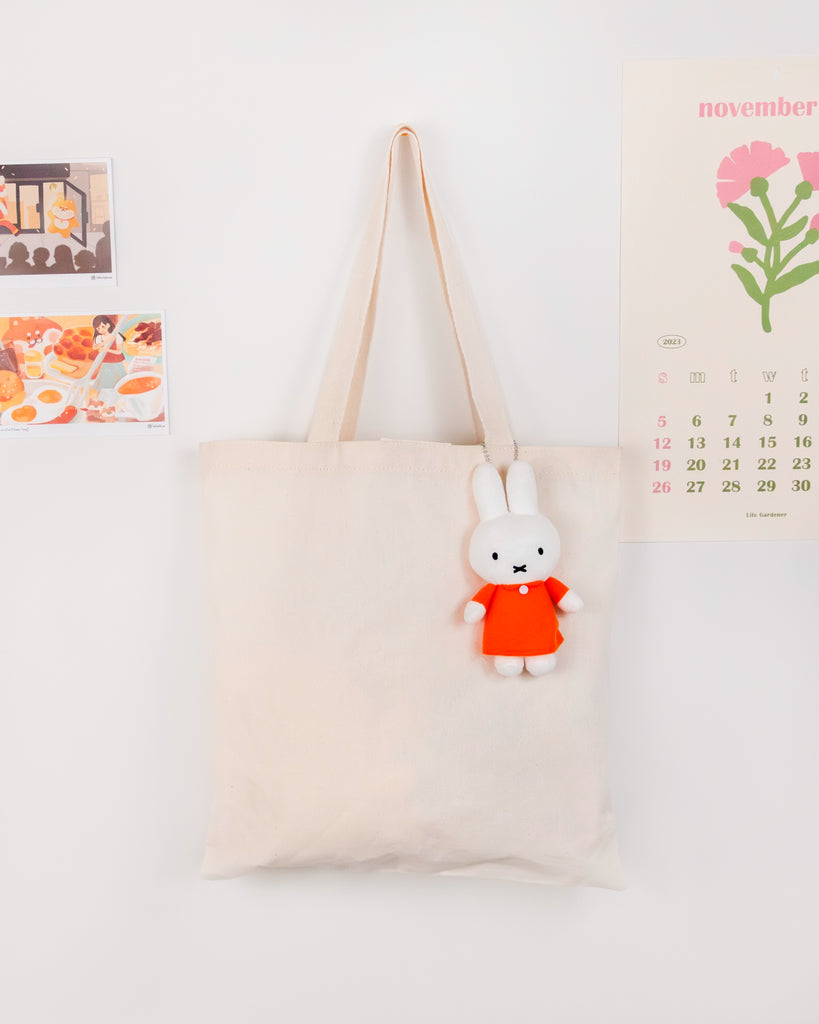 Porte-clés en peluche Miffy robe orange