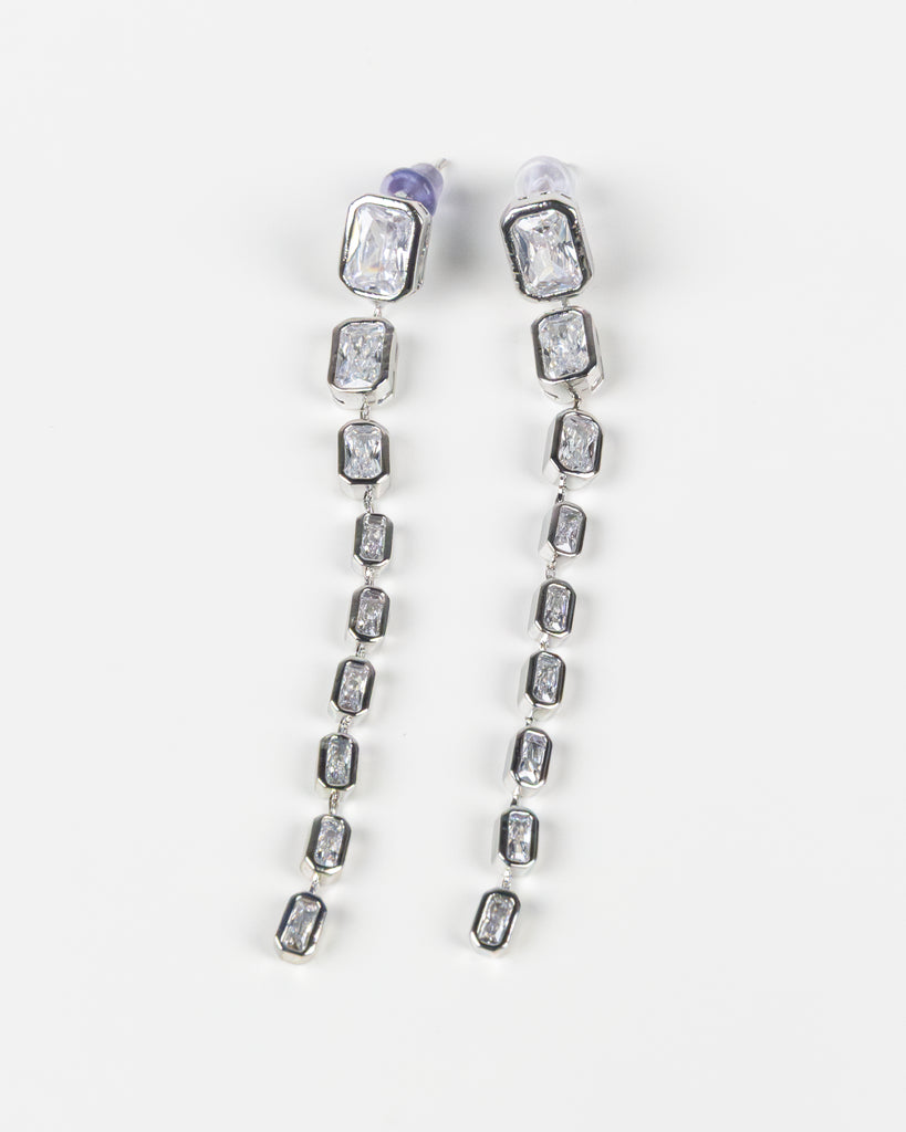 NYU NYU Crystal Cascade Drop Earrings