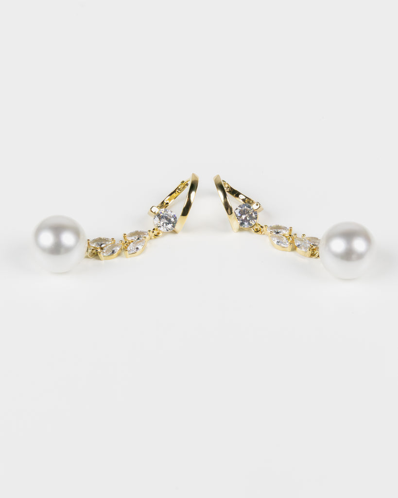 NYU NYU Gemstream Pearl Drop Earrings