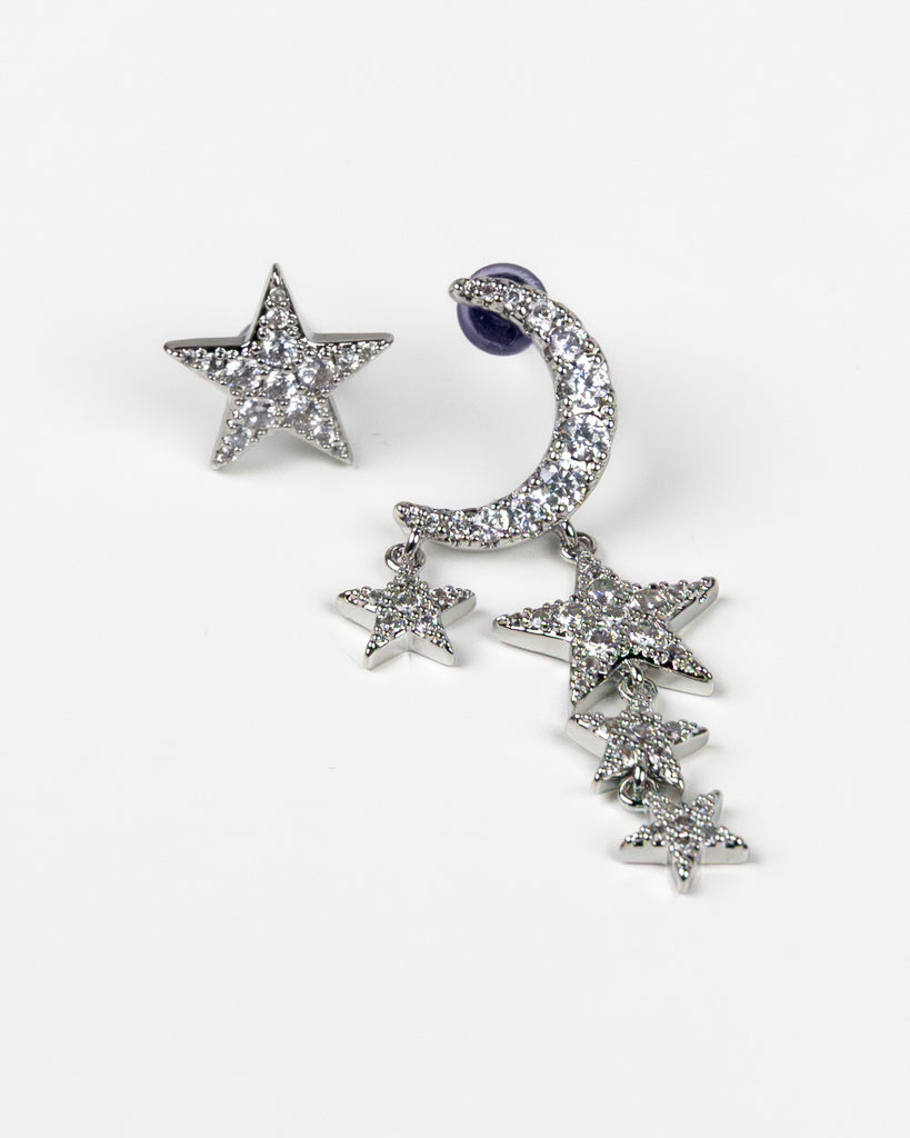 NYU NYU Galaxy Asymmetrical Drop Earrings