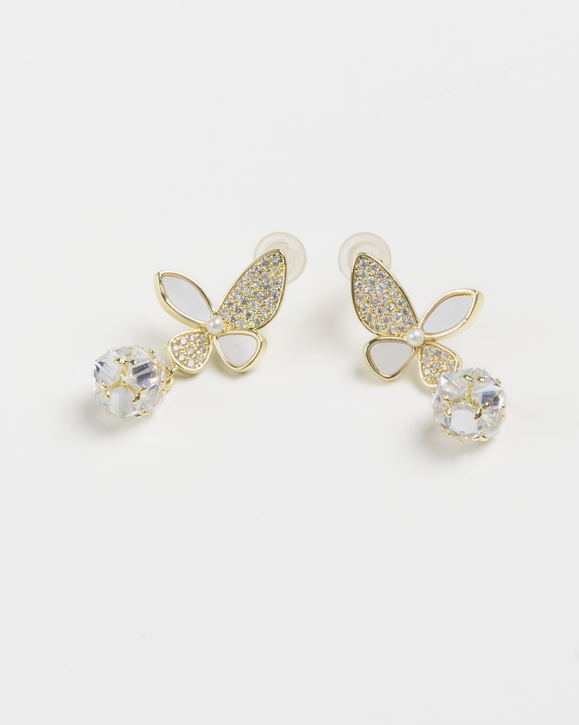 NYU NYU Butterfly Gem Earrings