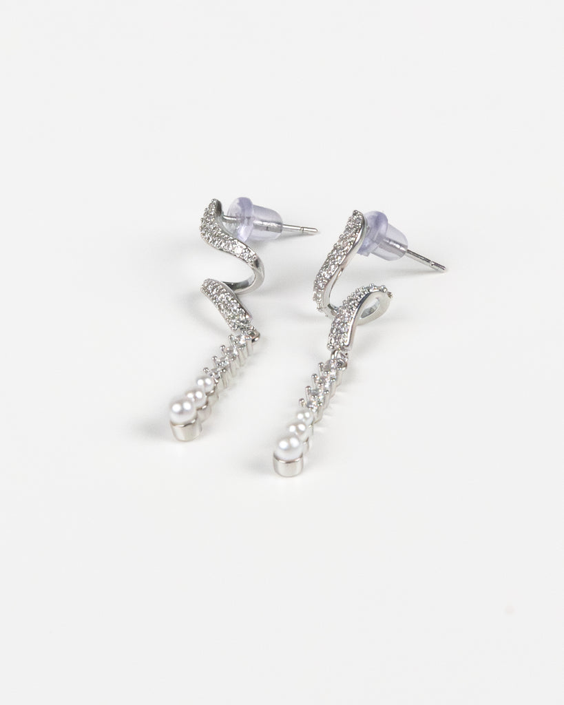 NYU NYU Stardust Swirl Drop Earrings