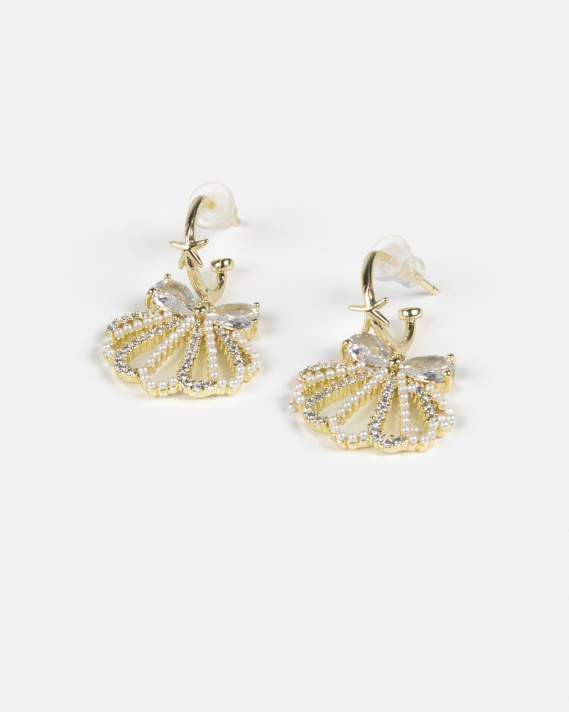 NYU NYU Golden Tide Bow Earrings