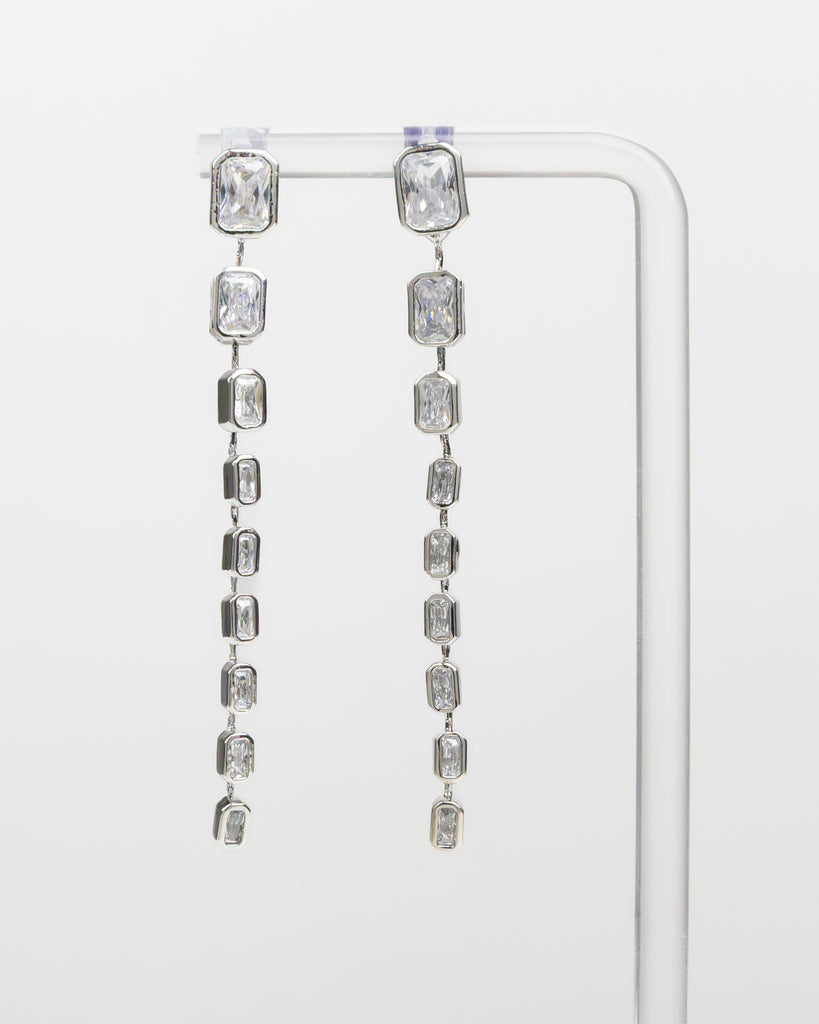 NYU NYU Crystal Cascade Drop Earrings