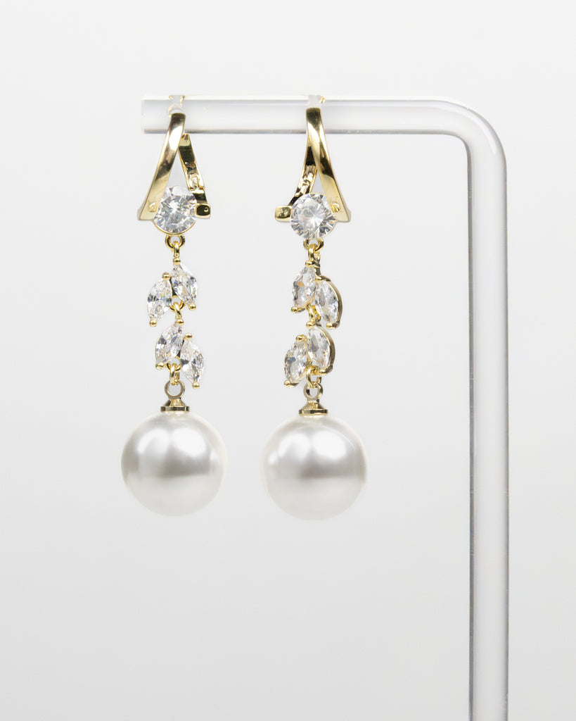 NYU NYU Gemstream Pearl Drop Earrings