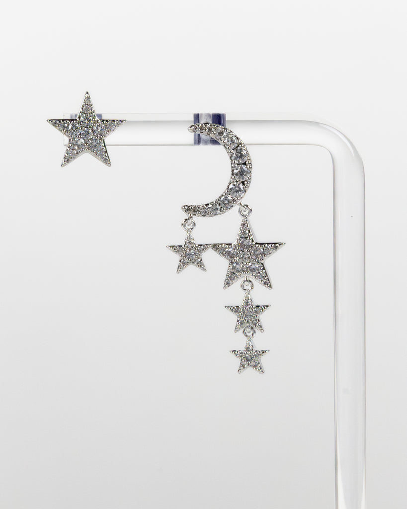 NYU NYU Galaxy Asymmetrical Drop Earrings