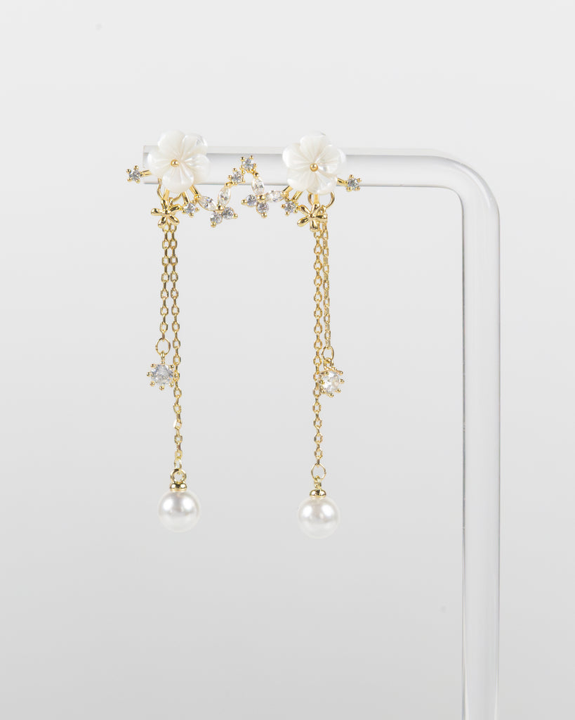 NYU NYU Ivory Meadow Butterfly Dangle Earrings