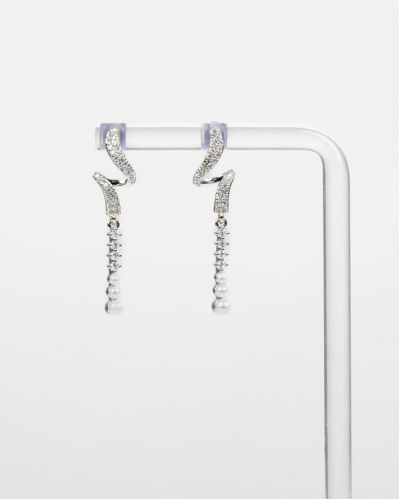 NYU NYU Stardust Swirl Drop Earrings