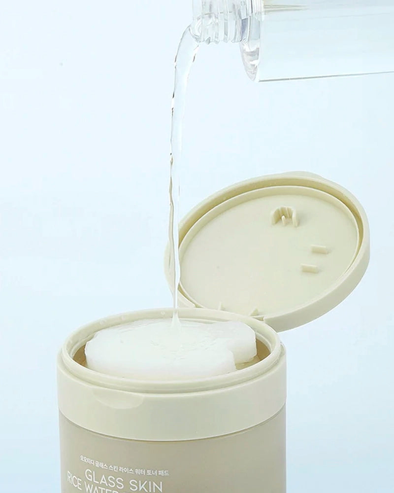 #OOTD Glass Skin Rice Water Toner Pad