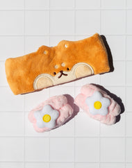 Ensemble bandeau et bracelets nettoyants pour le visage SUKOSHI MO