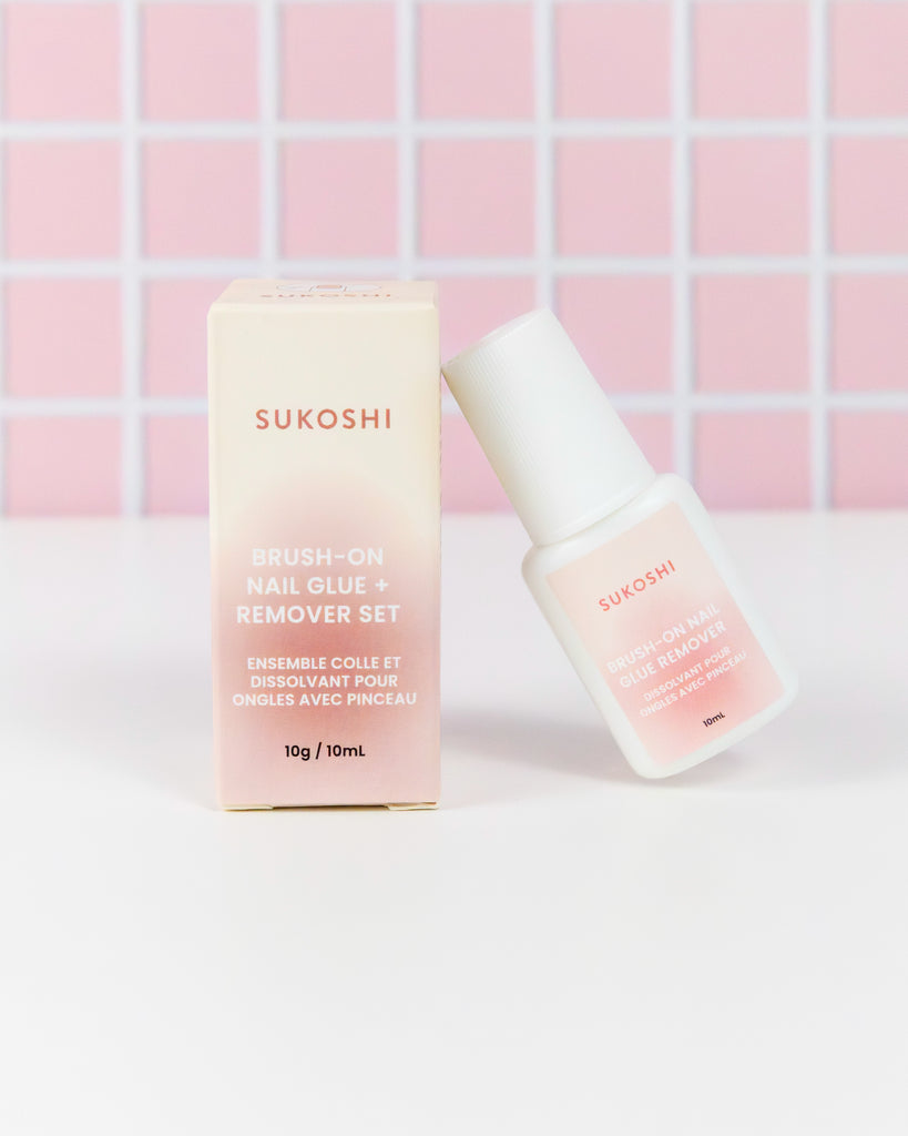 SUKOSHI Brush-On Nail Glue and Remover Set