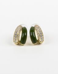 SUKOSHI Halo Huggie Hoops