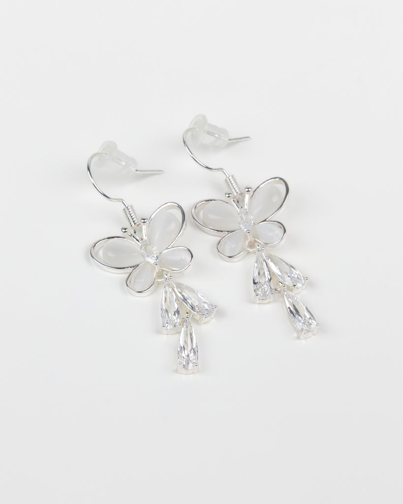 SUKOSHI Opal Butterfly Crystal Teardrop Dangle