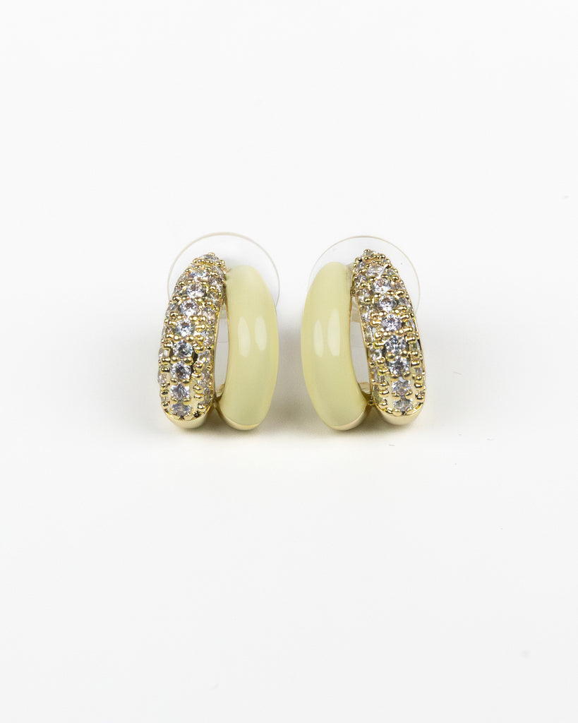 SUKOSHI Halo Huggie Hoops