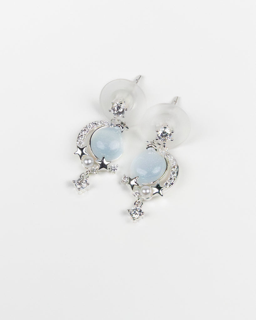 SUKOSHI Moonrise Opal Crescent Dangle Earrings