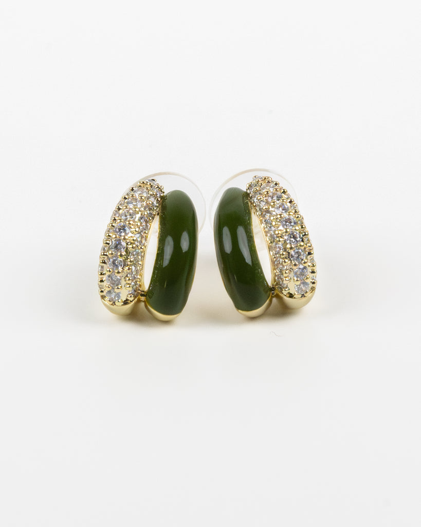 SUKOSHI Halo Huggie Hoops