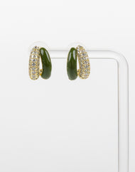 SUKOSHI Halo Huggie Hoops