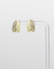 SUKOSHI Halo Huggie Hoops