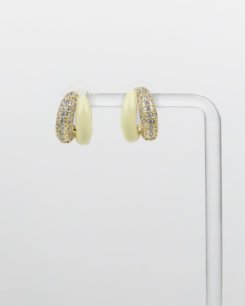 SUKOSHI Halo Huggie Hoops