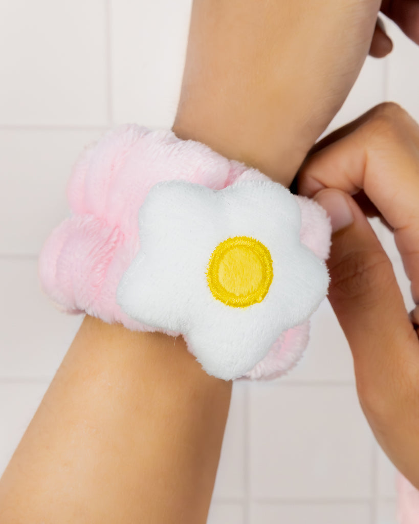 SUKOSHI Flower Face Wash Wristbands Set