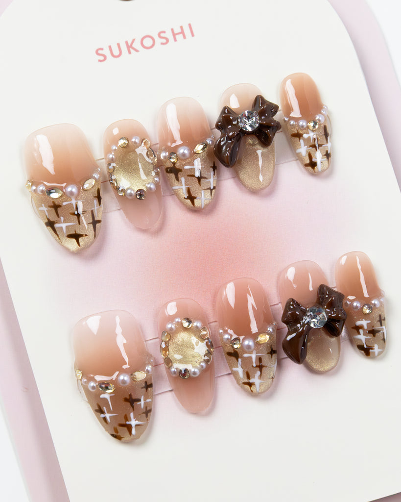 SUKOSHI Handmade Press-On Nails Evening Mood