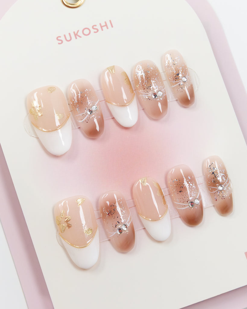 SUKOSHI Handmade Press-On Nails Autumn Leaves