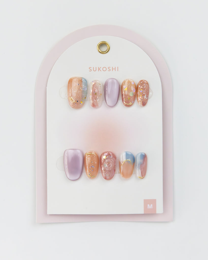 SUKOSHI Handmade Press-On Nails Summer Sorbet