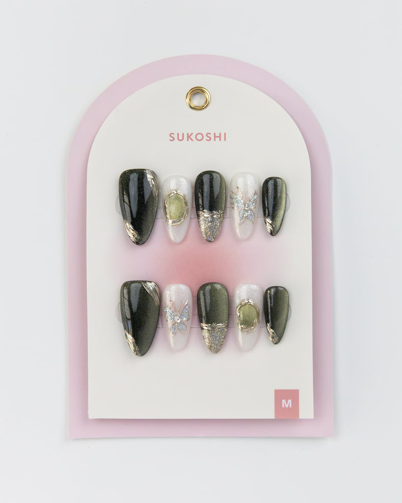 SUKOSHI Handmade Press-On Nails Forest Fairy
