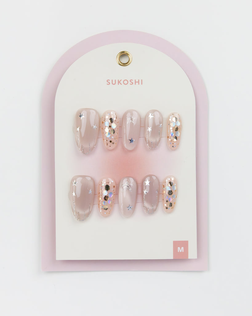 SUKOSHI Handmade Press-On Nails Golden Hour