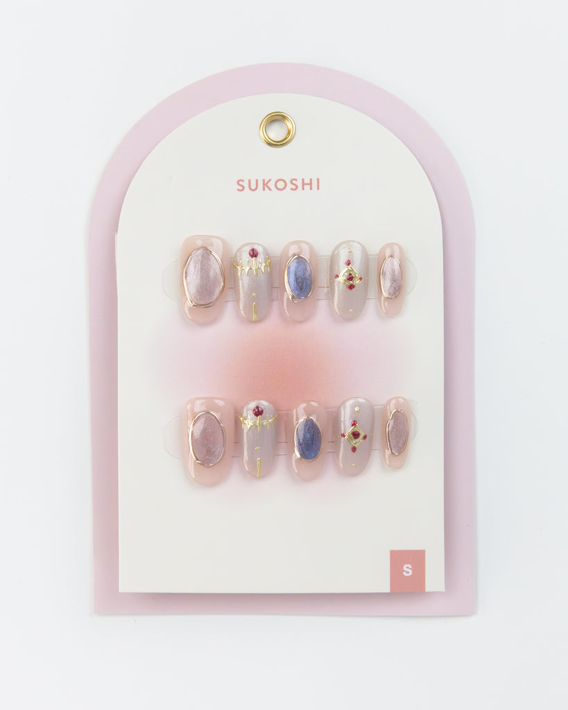 SUKOSHI Handmade Press-On Nails Cosmic Jewels