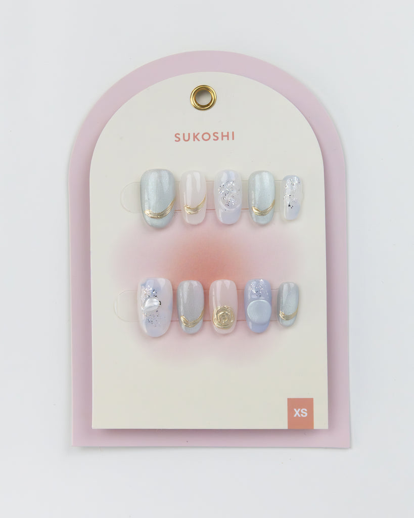 SUKOSHI Handmade Press-On Nails Something Blue