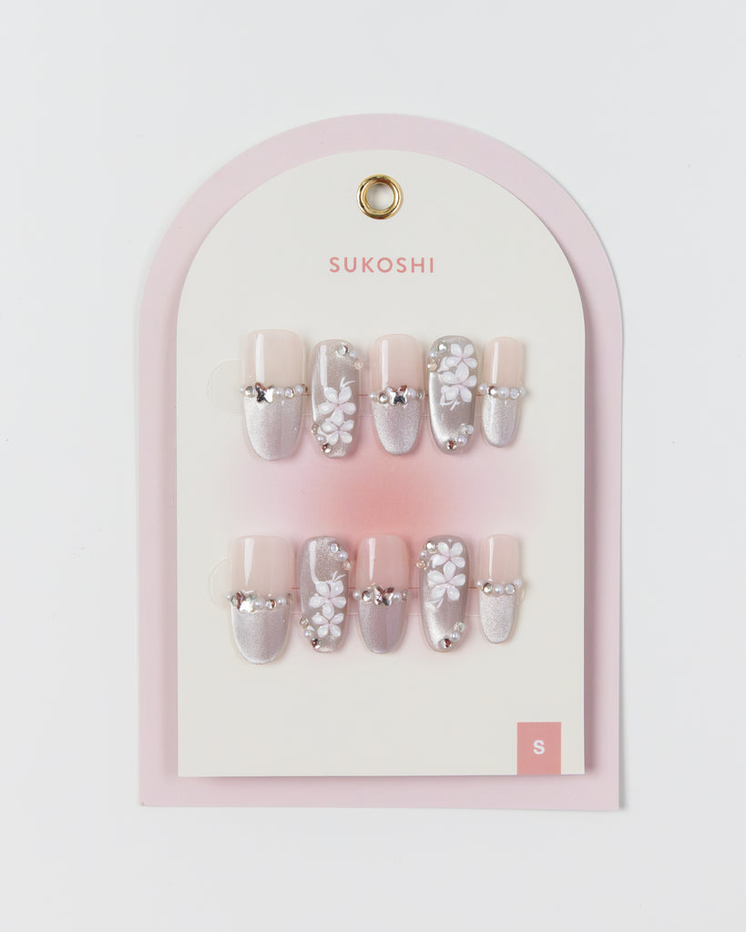 SUKOSHI Handmade Press-On Nails Garden Mist